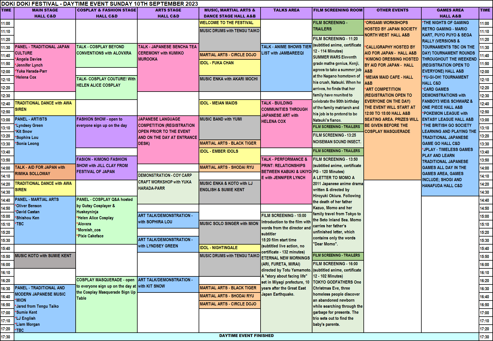 Timetable｜AnimeJapan 2023